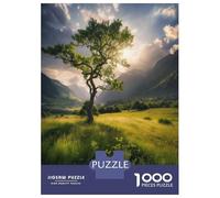 1000 Piece Teenager Puzzles Lone Tree at Dawn Adult Puzzles Anti-Stress Toys Pattern Assembly Unique Gifts for Birthday And Christmas 52x38cm/1000pcs