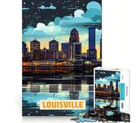 1000 Piece Teenager Puzzles Louisville Smooth Cut Play Brain Exercise Toy Restful Play Time Birthday Activity (50x75cm)