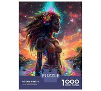 1000 Piece Teenager Puzzles Magical Black Girl Jigsaw Brain Teaser Game But Fun And Humorous Unique Gifts for Birthday And Christmas 70x50cm/1000pcs