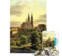 1000 Piece Teenager Puzzles Medieval Buildings for Educational Game for Educational Game Challenge Toy Great Gifts Improve Memory (size 50x75cm)