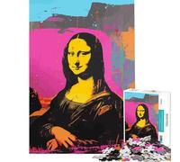 1000 Piece Teenager Puzzles Mona Lisa Andy Warhol Art Jigsaw Puzzle 1000 DIY Toys Precision Cutting Deal As Gifts for The Whole Family (50x75cm)