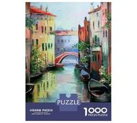 1000 Piece Teenager Puzzles Morning Venice Adult Puzzles Anti-Stress Toys Pattern Assembly Unique Gifts for Birthday And Christmas 70x50cm/1000pcs