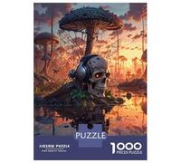 1000 Piece Teenager Puzzles Mushroom Swamp Skull Music Jigsaw Brain Teaser Game But Fun And Humorous Unique Gifts for Birthday And Christmas 70x50cm/1000pcs