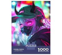 1000 Piece Teenager Puzzles Neon Rebel Jigsaw for Adults Anti-Stress Toys Difficult Challenge Birthday And Unique Gifts 38x26cm/1000pcs