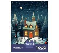 1000 Piece Teenager Puzzles Night Christmas Vibes Jigsaw for Adults Anti-Stress Toys Difficult Challenge Birthday And Unique Gifts 70x50cm/1000pcs