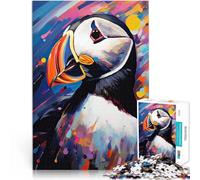 1000 Piece teenager Puzzles Painted puffin Help the brain exercise addictive toys to cultivate patience Perfect decoration 26x38cm
