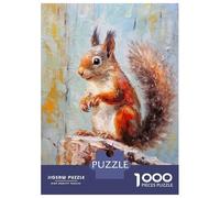 1000 Piece Teenager Puzzles Palette Squirrel Painting Adult Jigsaw Puzzle Fun Games Wall Decoration Unique Gifts for Birthday And Christmas 38x26cm/1000pcs
