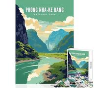 1000 Piece Teenager Puzzles Phong Nha-Ke Bang National Park Puzzles for Teenagers Difficult Challenge for Birthday, Chrismas for Is Ideal As A Gifts (50x75cm)