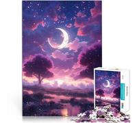 1000 Piece teenager Puzzles Pink Anime Sky Help the brain exercise addictive toys to cultivate patience great gift 26x38cm
