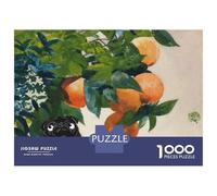 1000 Piece Teenager Puzzles Pug And Oranges Kitchen Wall Art Adult Jigsaw Puzzle Fun Games Wall Decoration Unique Gifts for Birthday And Christmas 38x26cm/1000pcs