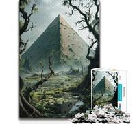 1000 Piece Teenager Puzzles Pyramid in The Jungle Tough Challenge Fun Games for And from 14 Years And over (size 38x52cm)