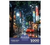 1000 Piece Teenager Puzzles Rainy Night in Tokyo Adult Jigsaw Puzzle Anti-Stress Toys Pattern Assembly for Is Ideal As A Gift 38x26cm/1000pcs