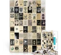 1000 Piece teenager Puzzles Retro Art Mosaic Poster Games Toys Gift 38x52cm Artists Collection, Fine Art for 14+
