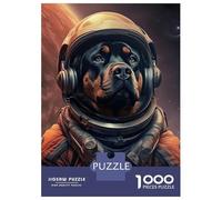 1000 Piece Teenager Puzzles Rottweiler Mars Jigsaw Brain Teaser Game But Fun And Humorous Unique Gifts for Birthday And Christmas 52x38cm/1000pcs