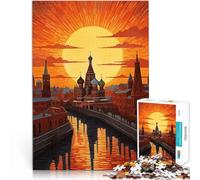 1000 Piece teenager Puzzles Saint Basils Cathedral RU Schwierig und herausfordernd Wunschliste mit dem Weihnachtsmann38x26cm