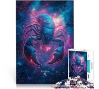 1000 Piece teenager Puzzles Scorpio Zodiac Sign Trainieren Sie Ihr Gehirn und Ihre Hände Perfekte Dekoration38x26cm