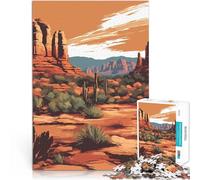 1000 Piece teenager Puzzles Sedona Desert Landscape Familienspiel zum Stressabbau, schwierige Herausforderung Wichtelgeschenke75x50cm