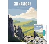 1000 Piece Teenager Puzzles Shenandoah National Park Brain Teaser Game for Educational Game Challenge Toy Gifts Ideas Learning Educational (Size 75x50cm)