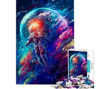 1000 Piece Teenager Puzzles Space Walk Three Fun at Home Activities, Pattern Assembly Relax Games for And from 14 Years And over (38X26cm)