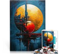 1000 Piece teenager Puzzles Starbase Eclipse Stressabbau Schwierige Herausforderung einzigartiges Herausforderungsspiel52x38cm