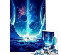 1000 Piece Teenager Puzzles The Blue Galaxy Fun at Home Activities, Pattern Assembly Relax Games for And from 14 Years And over (38X52cm)