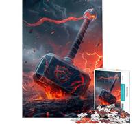 1000 Piece Teenager Puzzles The Legendary Hammer Hands-on Game Learning Educational Toys Secret Santa Gifts Staycation Kill Time (Size 38x52cm)