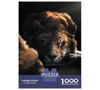 1000 Piece Teenager Puzzles The Sleeping Fox And Lion Jigsaws for Adults Relaxing Games Presents for Women Parent-child Interaction 38x26cm/1000pcs