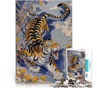 1000 Piece teenager Puzzles Tiger Wildflower Guardian Lernspiele DIY Spielzeug Heimdekoration Spielzeug38x26cm