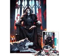 1000 Piece Teenager Puzzles Vampire And His Wolf Family Game Brain Intelligence Challenge Addictive Toys Secret Santa Gifts Enhance Memory (Size 38x26cm)