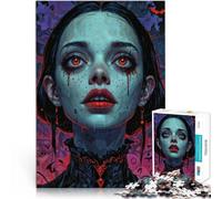 1000 Piece teenager Puzzles Vampire Woman Portrait Anspruchsvolles Spiel und Familienspaß Ein Kunstwerk75x50cm