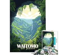 1000 Piece Teenager Puzzles Waitomo Caves, New Zealand Jigsaw Puzzle 1000 DIY Toys Precision Cutting Deal As Gifts for The Whole Family (50x75cm)