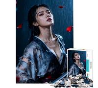 1000 Piece Teenager Puzzles Warrior Woman in Rain with Sword Jigsaw Puzzle 1000 DIY Toys Precision Cutting Deal As Gifts for The Whole Family (50x75cm)