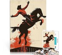 1000 Piece teenager Puzzles Wild West Rodeo Herausforderndes Spielspielzeug eignet sich ideal als Geschenk für die ganze Familie75x50cm
