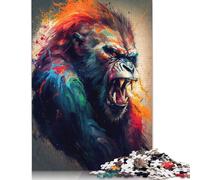 1000 Piece The Angry Ape Jigsaw Puzzles for Adult Teenagers Paper Puzzles Sustainable Puzzle for Adults | Games 1000pcs (75x50cm)