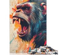 1000 Piece The Angry Gorilla Jigsaw Puzzlesfor Adults Teenagers Puzzle Adult Jigsaw Puzzle Brain Teaser Puzzles For Adults 1000pcs (75x50cm)