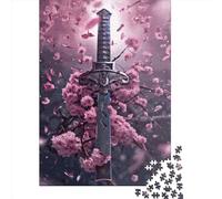 1000 Piece The Broken Katana Puzzles For Adults Wooden Puzzles Brain Teaser Puzzles For Children 1000pcs (75x50cm)