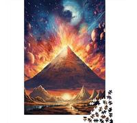 1000 Piece The Colorful Psychedelia of Egypt’s Space Desert Puzzle For Adults | Large Jigsaw Puzzle with Premium & Durable Wooden Block Pieces with Precise Interlocking Design 1000pcs (75x50cm)
