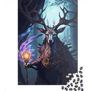 1000 Piece The Conjured Deer Paper Jigsaw Puzzles Adults Teens Jigsaw Large Puzzle Toys Educational Intellectual Decompressing Fun Family Game 1000pcs (38x26cm)