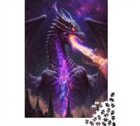 1000 Piece The Cosmic Dragon King Adult Puzzles Wooden Puzzle for Adults Educational Game Challenge Toy 1000pcs (75x50cm)
