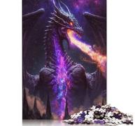 1000 Piece The Cosmic Dragon King Puzzles For Adults Wooden Puzzles Brain Teaser Puzzles For Children 1000pcs (75x50cm)