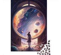 1000 Piece The Door To The Unknown1 Adult Puzzles Wooden Puzzle for Adults Educational Game Challenge Toy 1000pcs (75x50cm)
