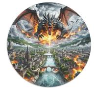 1000 Piece The Dragon Jigsaw Puzzles for Adults Challenge Toy Family-Friendly Brain Teaser Decoration Puzzle Unique Gift 1000pcs (67.5x67.5cm)