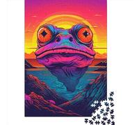 1000 Piece The Head Of Frog Sunset Jigsaw Puzzle for Adult Teenagers Christmas Eve Gifts 1000pcs (38x26cm)