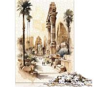 1000 Piece The Karnak Temple Egypt Jigsaw Puzzles for Adult Teenagers Paper Puzzles For Family Fun & Game Night 1000pcs (38x26cm)