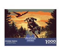 1000 Piece The Labrador Retriever Jigsaw Puzzles Great Gift for Adults Fun Challenging Home Decoration Brainteasing Dogs Jigsaw Puzzle for Adults 38x26cm/1000pcs
