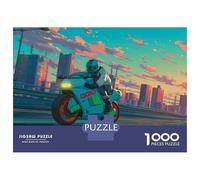 1000 Piece The Lone Rider Jigsaw Puzzles for Adults Gifts Educational Games Home Decoration Highway Wanderer Jigsaw Puzzle for Adults And Kids 38x26cm/1000pcs