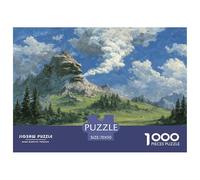 1000 Piece The Mountain God’s Breath Game Puzzle Great Gift for Adults Challenging Games Home Decoration Brainteasing The Azure Ridge Jigsaw Puzzle for Adults And Kids 70x50cm/1000pcs