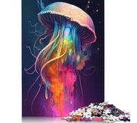 1000 Piece The Mysterious Jellyfish 3 Puzzles for Adults Wooden Puzzles Educational Games For Kids 1000pcs (75x50cm)