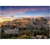 1000-piece The Parthenon Temple on the Acropolis of Athens, Greece. Large puzzle for adults. Educational toy for creative games. Puzzle 26x38cm