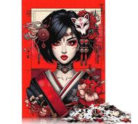 1000 Piece The Passionate Geisha Jigsaw Puzzles for Adults Paper Puzzles for Teenagers Gifts Unique Home Decor And Gifts 1000pcs (38x26cm)